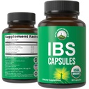 USDA Organic IBS Kapsler til Relief, Indtagelse, Bloating, Gas. Irritabel tarm supplement med 5 håndplukkede økologiske ingredienser. Pebermynte Oil, Sea Buckthorn, Fennel Seed, Rosemary Leaf, Basil Leaf