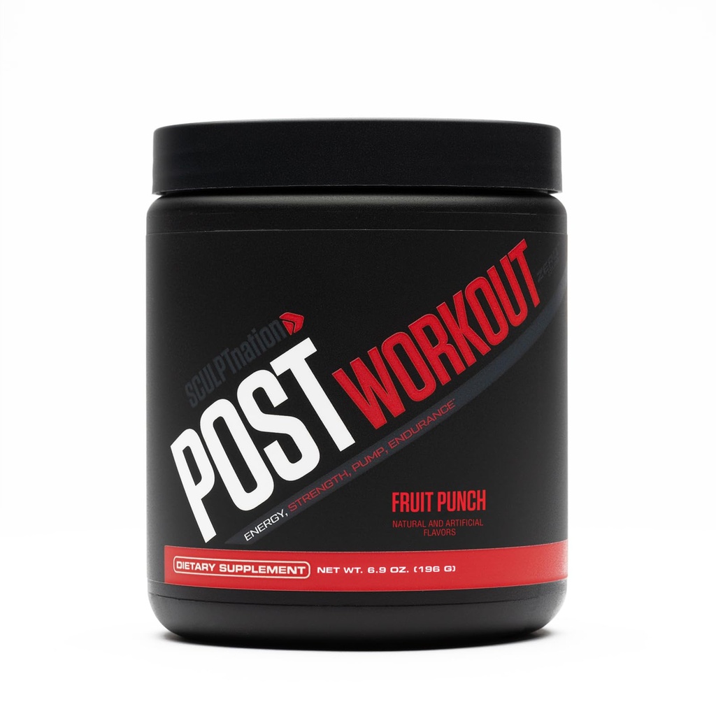Schedpt Nation by V Shred Post Workout - Creatin Complex Post Workout Muscle Recovery og Builder med energistøtte, Creatin monohydrat og Aminosyrer, Frugt Punch Flavor - 30 Serveringer