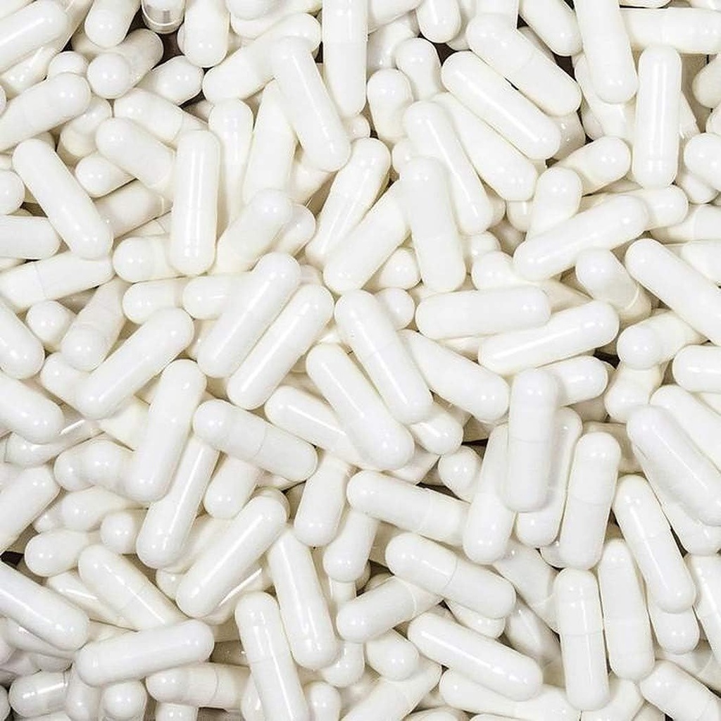 XPRS Nutra Størrelse 2 Tomme kapsler - Hvid farvet Tom Gelatine kapsler - Piller til det selv supplement Kapselfyld - Fyldelig farve Gel Caps (10000 Tæl)