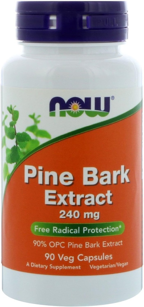 Pine Bark Extract 240 mg - 90 vegetariske kapsler ved NOW