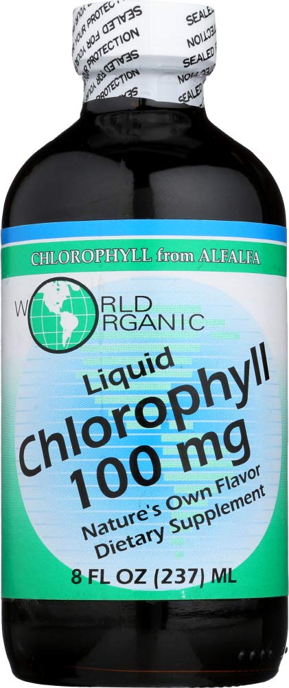 WORLD ORGANICS CHLOROPHYLL 100 MG 8 OUNCES (1 PACK)