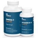 Dr. Tobias Omega 3 Fiskeolie og D-3-vitamin fremmer den samlede sundhed - 3 måneders forsyning
