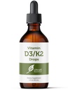 Ultra6 Nutrition Vitamin D og K2 Drops - Flydende Vitamin D3 med K2 Kosttilskud til voksne - Easy- to- Take, Flavor- Free, Meget Absorbable VIT D3 og K2 Kosttilskud, Made in USA (30 ml)