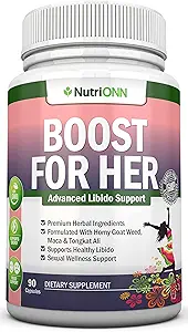 Boost for hendes Libido Booster For Kvinder - Aktiverer & Enhances Libido - Mood & Desire Boost - Non-GMO - All Natural Herbal Afrodisiac - Med Horny Geat Weed, Maca, Tongkat Ali & Tribulus - 90 Kapsler