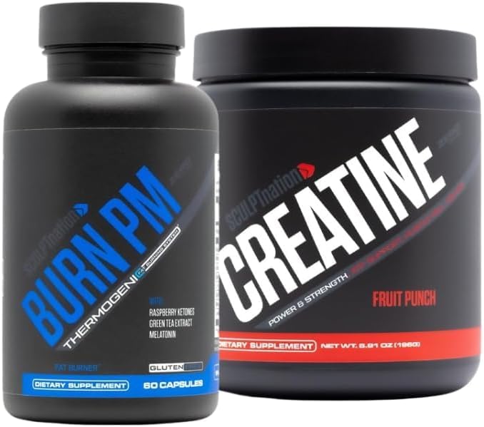 Schedpt Nation af V Shred Burn PM og Premium Creatin Fruit Punch Powder
