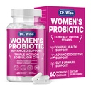 Kvindernes Probiotiske 50 Millioner CFU - Understøtter fordøjelse, Bloating Relief, Vaginal Odor & pH Balance - Urinary Tract & Gut Health - Klinisk researched Stains - Non- GMO, 60 kapsler