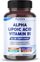 Alpha Lipoic Acid med vitamin B1 - understøtter Antioxidant Health & Sund Metabolisme - Inkluderer C-vitamin, Acetyl- L- Carnitin, CoQ10 - Lavet i USA- 150 kapsler