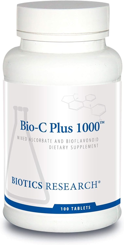 Biotics Research Bio C Plus 1000 Antioxidant, High Potency, Bioflavonoids, Supports Healthy Immune Response, Builds Collagen, Healthy Skin, Cartilage and Joint Support 100 Tablets