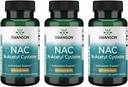 Swanson NAC - N- Acetylcystein - Supplement 600 mg 100 kapsler (3 stk.)
