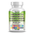Saw Palmetto med Stinging Nettle, Pygeum, Pumpkin Seed, Sunflower Lecithin, Gurkemeje & Ashwagandha - Prostata støtte til mænd med Lycopene & Vitamin D3 - 90 kapsler
