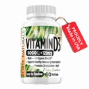 D3- vitamin 5000 IE tillæg 125 mcg Soft Gels specielt til sensitive stomachs Kosttilskud med økologisk olivenolie Bedste D3- vitamin til kvinder og mænd Made in USA