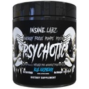 Insane Labz Psykotisk Sort udgave Mid Stimulant Pre Workout Powder, Energy Focus Pumper, Indfyldt med Creatin Beta Alanine Taurine fueled by AMPiberry, 35 Servere (Blå Hindbær)