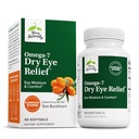 Terry naturligt Omega- 7 tørt øje Relief - Eye Health supplement med Sea Buckthorn Oil - Kosttilskud til støtte tørre øje Relief - 60 Softgels