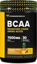 Primaforce BCAA Powder (Ananas Mango) (30 Servering) - 7000MG 2: 1: 1 BCAA, Post- workout Inddrivelse Drik med Aminosyrer og Real Salt til mænd og kvinder