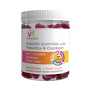 vH essentielle Probiotiske Gumier med Prebiotika & Cranberry, Koncentreret Uddrag for Urinary Tract Sundhed, Understøtter Vaginal Microflora Balance for en sund feminine Tract, 60 Greve