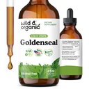 Wild & Organic Goldenseal tinktur - Lung & fordøjelsesstøtte - Goldenseal Root Extract Liquid Drops - Vegan, Sugar & Alcohol- Free Herb Supplement - 4 fl oz