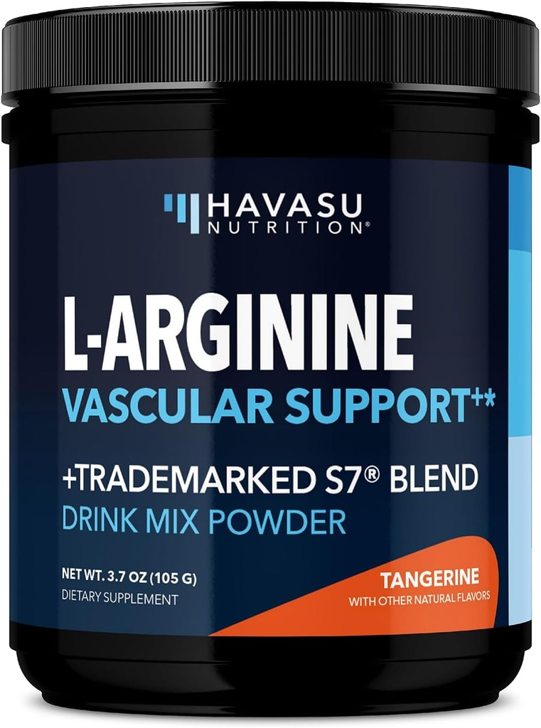 L- Arginin Powder - Nitroxidtilskud til mænd og kvinder med L- Citrullin og Beet Root - Pre and Post Workout Support for Endurance and Recovery - Tangerine Flavor, 1 måned Supply (30 Scoops)