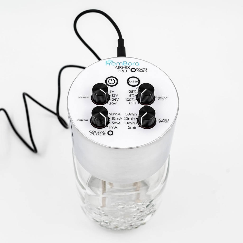 AirMixPRO Colloidal Silver Generator Kit - 7-stykke sæt med Pure Silver Plates, TDS Meter, Vand Ionizer, Rejsepose (pakke med 1)