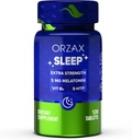 ORZAX Sleep - Melatonin 5 mg, vitamin B6 & 5- HTP supplement - Restaured Sleep Vitaminer til voksne (120 tabletter)