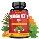 Stinging Nettle Extract Kapsler - 4in1 Kombineret med Boswellia, Gurkemeje & Saw Palmetto - 150 tællinger til 5 Måneder - Understøtter fælles, Kropsadministration, Hud, Hår & Immunitet
