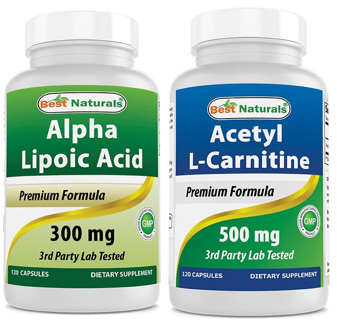 Bedste Naturals Alpha Lipoic Acid 300 mg & Acetyl L- Carnitin 500 Mg