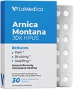 Arnica Montana 30X HPUS, Clinical Grade, Quick Dissoll Tablets, Five- Day Recovery Pack for Pain and Bruise Relief Efter kirurgi eller skade, naturlig healing, genert på maven - 30 Greve