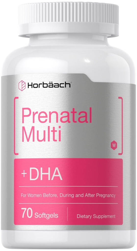 Horbäach Kvinder Prenatal Multivitamin med DHA, Jern og Folinsyre