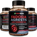 115,000mg Fadogia Agrestis med Tongkat Ali + BioPerine ® [Max Absorption] - Understøtter Stamina, Styrke, Focus, Muscle Health & Recovery, Drive & Performance - Non- GMO & Lavet i USA - 120 V kapsler