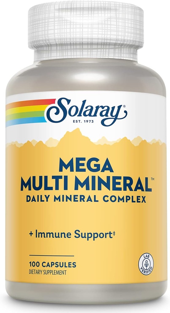 Solaray Mega Multi Mineral (25 Servere, 100 Kapsler)