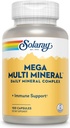 Solaray Mega Multi Mineral (25 Servere, 100 Kapsler)
