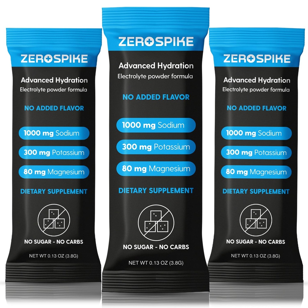 Ingen sukker elektrolyter pulver packets stålet 124; Keto & Fastende Salte Drink Mix 124; Kosttilskud: The Key Hydration Nutrients Mangler fra Renset Vand