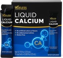 Agueless Liquid Calcium supplement til kvinder og mænd med Sea Bass Extract og D8-vitamin - høj Absorption Bone Strength Supplements, Natural Flavor, Glutenfri - 25 ml (15 Greve)