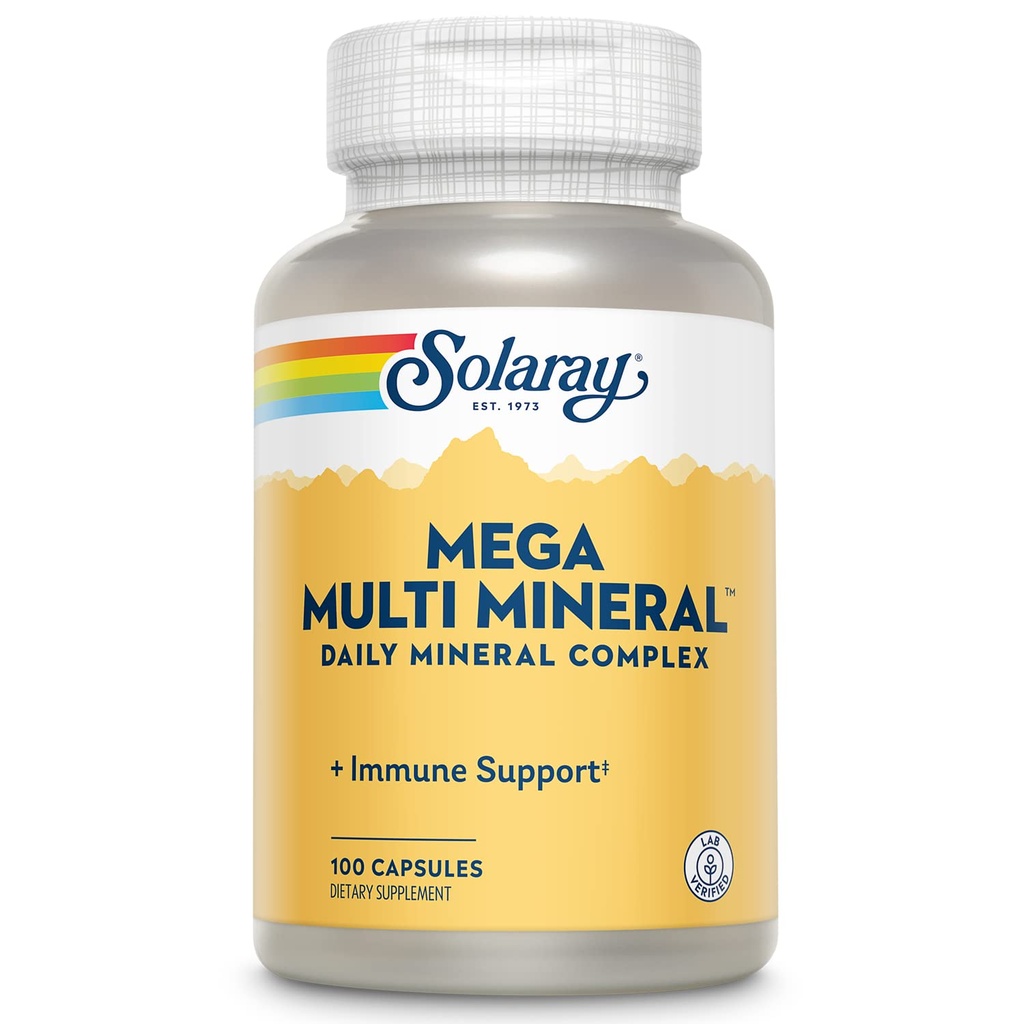 Solaray Mega Multi Mineral (25 Servere, 100 Kapsler)