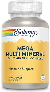 Solaray Mega Multi Mineral (25 Servere, 100 Kapsler)