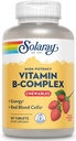 SOLARAY-vitamin B- Complex Chewables, Jordbær, sund energi, rød blodcelle, Stress & Metabolisme Support, 50 tabletter