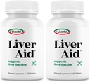 LIVERITE leverstøtte 2- Pack 120 tabletter (i alt 240ct) understøtter sund leverfunktion funktion, fysisk energi og vitalitet.
