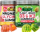 Magnesium + D3K2 Gummies Bundle - 2 flasker (60 Hver) - Strawberry Banana & Apple Kiwi