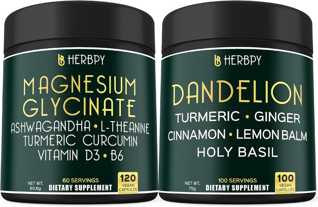 Bundle 6in1 Magnesiumglycinat supplement & 6in1 Mælkebøtte supplement