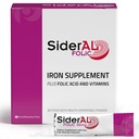 Sideral prænatale vitaminer til kvinder i 124; klinisk provet jerntilskud til kvinder med folinsyre, C-vitamin, D, B6, & B12; Trusted Multivitamin til graviditet og energistøtte 124; 30 Powder sticks