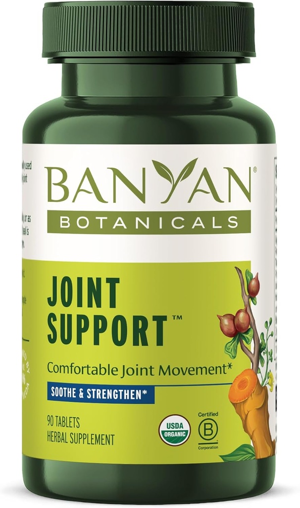 Banyan Botanicals Joint Support – Organic Joint Supplement with Turmeric, Amla & Guggulu Resin – for Healthy Joints & Comfortable Movement* – 90 Tablets – Non-GMO, Sustainably Sourced, Vegan