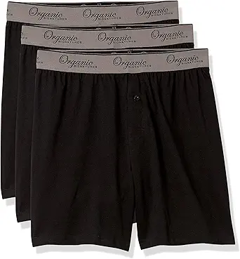 Økologiske signaturer Mænd Boxers 100% Økologisk Bomuld, Soft Boxers for Mænd, 3-Pack