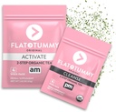 Flad Tummy Tea - 2-trin, 4 Uge Program - Detox te til Boost Energy & Reducere bloating * - Alle naturlige Detox Cleanse w / grøn te, Lemon Balm, Mælkebøtte, Fennel, & mere - fordøjelsesstøtte