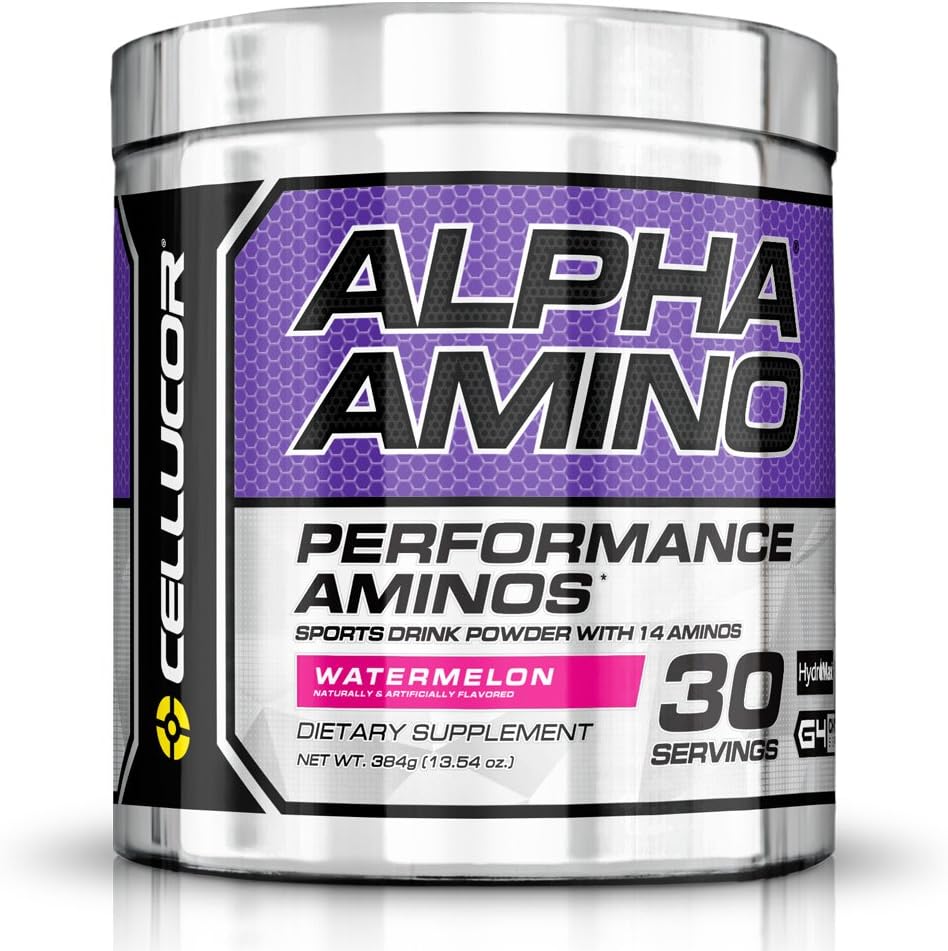 Cellucor Alpha Amino EAA & BCAA Powder Б124; Forgrenet Chain Væsentlige Aminosyrer + Elektrolyter Б124; Watermelon Б124; 30 Servering