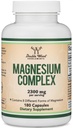 Magnesium Complex supplement 180 kapsler (426mg Elemental Magnesium leveres af 2,300mg af otte forskellige former for Magnesium) MAG- 8 giver 100% daglig anbefalet værdi af Magnesium med dobbelt træ