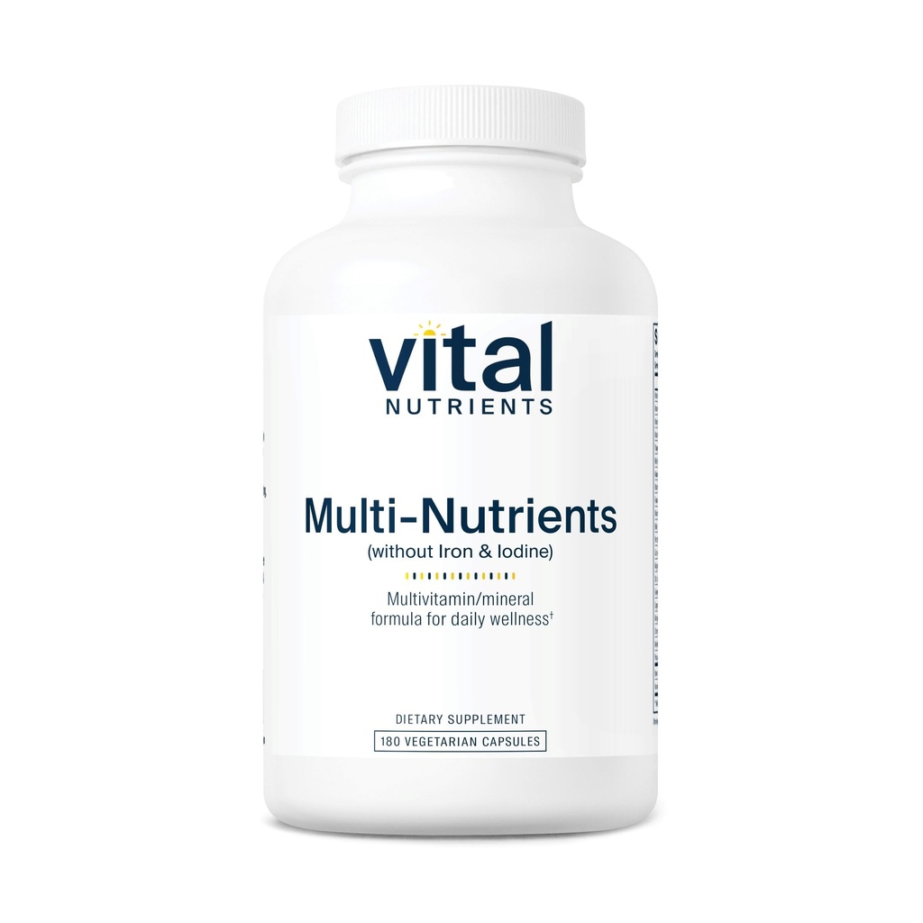 Vital næringsstoffer Multi- Nutrienter med ingen jern eller jod
