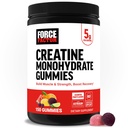 Kraftfaktor Creatinin Monohydrate Gummies, 5g dosis til mænd og kvinder til at støtte muskel, styrke, Inddrivelse, Kognitiv sundhed & hukommelse, Assorterede frugtsmag, 150 Gummies