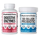 Lægens CHOICE 100 Billion + fordøjelsesmiddel Enzyme 60ct Bundle - Advanced Gut Health Support