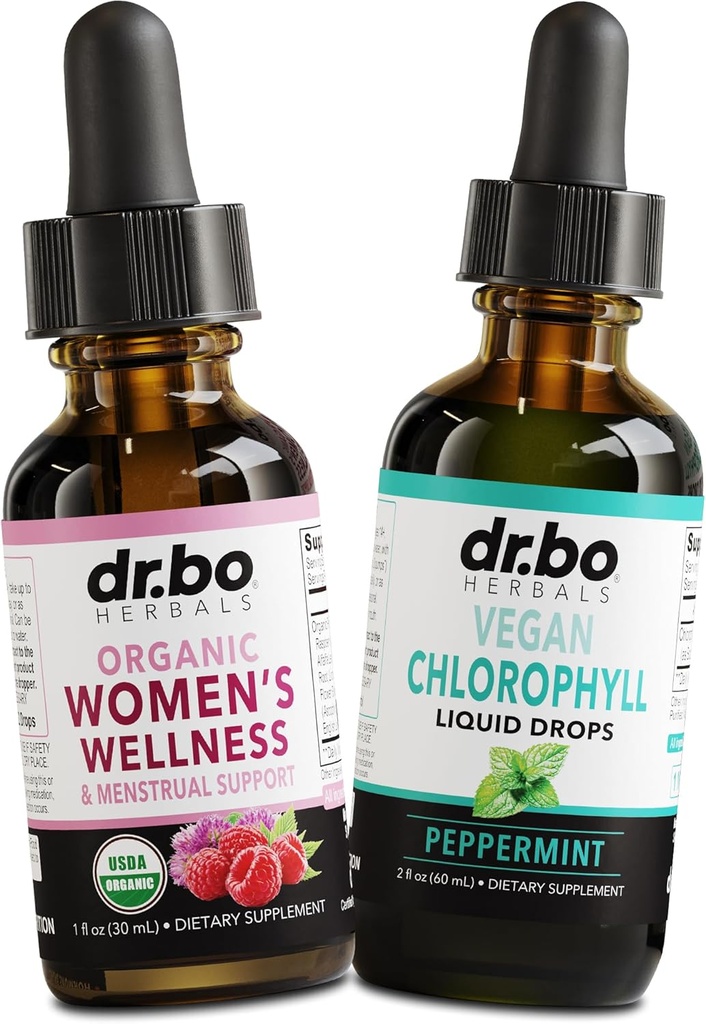 Hormonbalance for kvinder & Chlorophyll Liquid Drops - Kvinder Wellness Organic Hormonal Balance Kosttilskud - Vegan Liquid Chlorophyll Drops Odor Cleanse Supplement Intern Deodorant