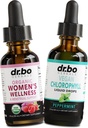 Hormonbalance for kvinder & Chlorophyll Liquid Drops - Kvinder Wellness Organic Hormonal Balance Kosttilskud - Vegan Liquid Chlorophyll Drops Odor Cleanse Supplement Intern Deodorant