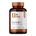 Utzy Naturals GlyNAC + Supplement 2 124; 1 000 mg Glycine & NAC (N- Acetylcystein) 1 4; med vitamin B2 cofaktor til Glutathion Production